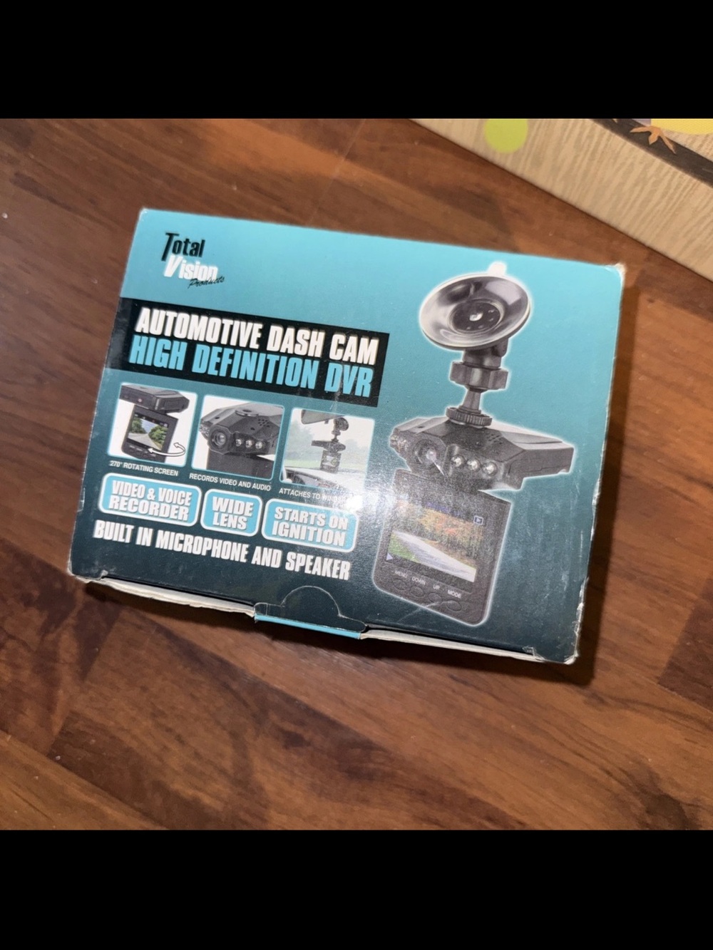 NEW Total Vision Automotive Dash Cam HD DVR 2.5" LCD Wide Lens Car Camera NIB